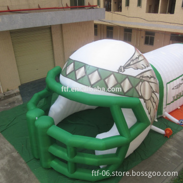 giant white high quality Inflatable helmet, Inflatable channel,Inflatable helmet channel for advertising